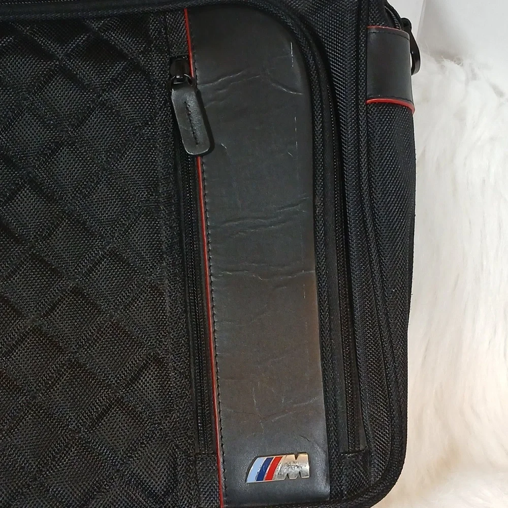 BMW Lap Top Black Quilted Men's Bag